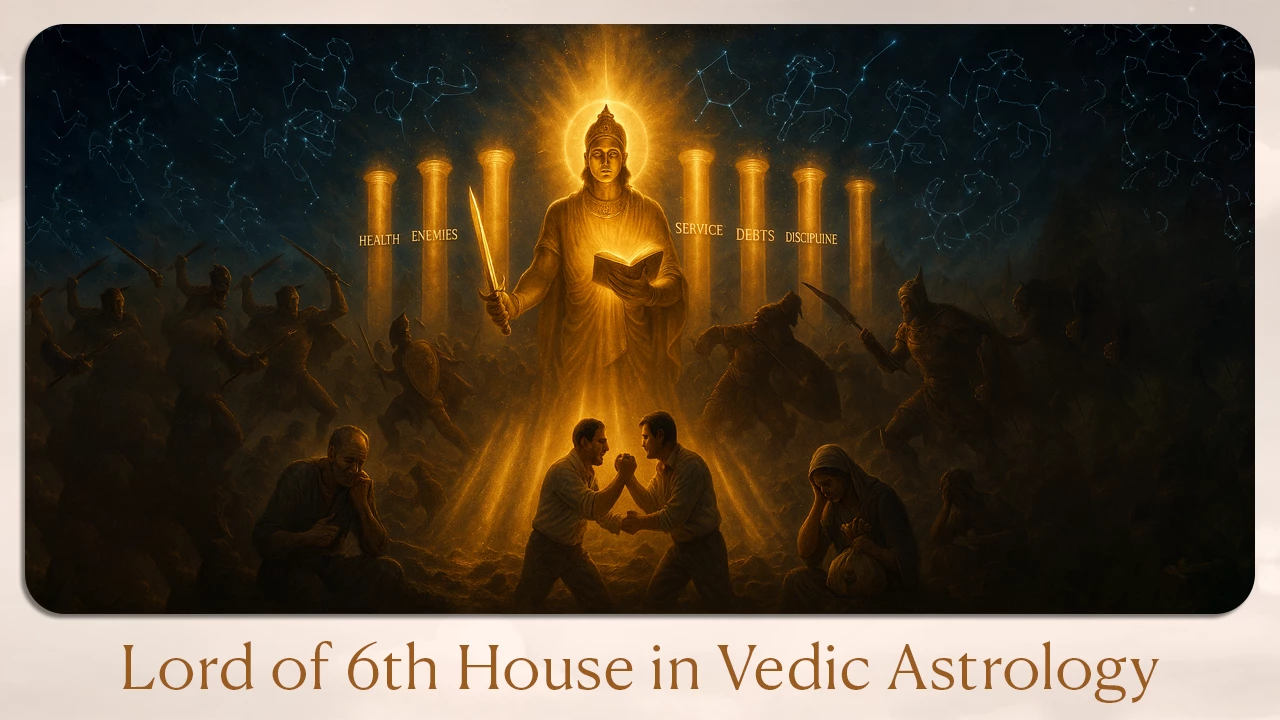 Lord of 6th House Meaning in Vedic Astrology